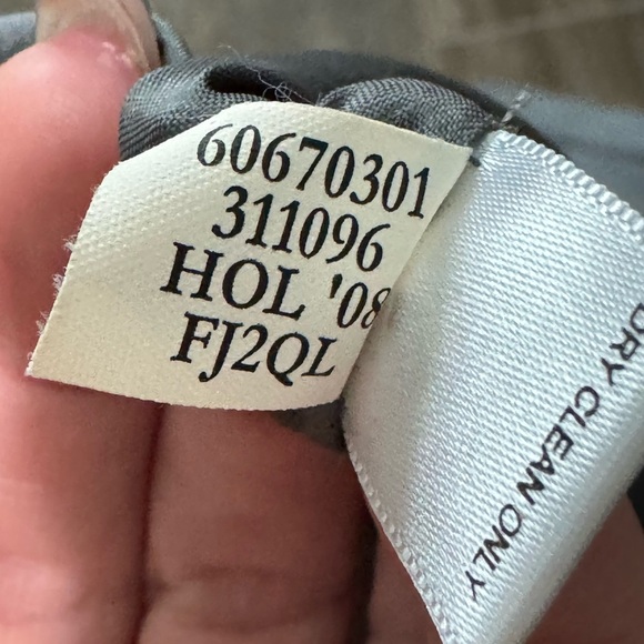 Banana Republic Vintage Velvet Grey Mini Skirt Holiday 08 Collection Sz 12 - Picture 7 of 10